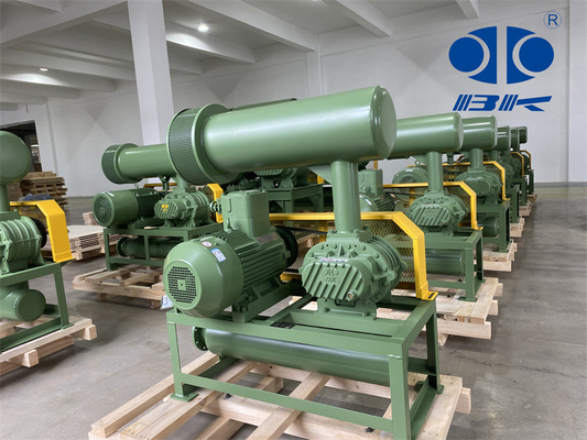 11kw 5.1m3/Min 60kpa Roots Rotary Lobe Blower 1750 دور در دقیقه Dn65 3 "ظرفیت کوچک