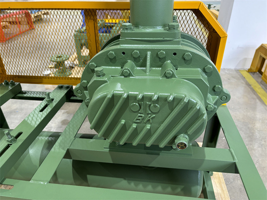 11kw 5.1m3/Min 60kpa Roots Rotary Lobe Blower 1750 دور در دقیقه Dn65 3 "ظرفیت کوچک