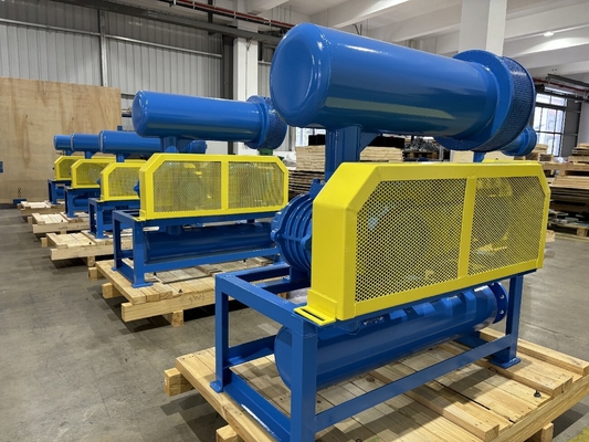 ریشه های فشار قوی چرخشی سه لوب دمنده با راندمان بالا 60-100kpa