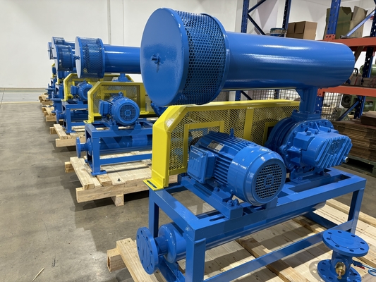 ریشه های فشار قوی چرخشی سه لوب دمنده با راندمان بالا 60-100kpa