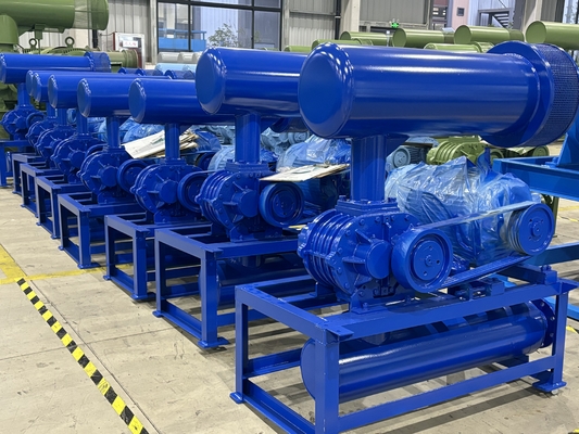 ریشه های فشار قوی چرخشی سه لوب دمنده با راندمان بالا 60-100kpa