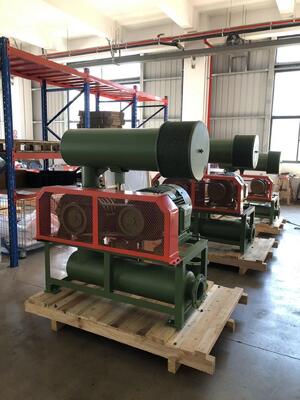 Roots Rotary Lobe Blower with 3 L/min Cooling Water, 60-100KPA Discharge Pressure, and 1.5-5.5 KW Motor Power