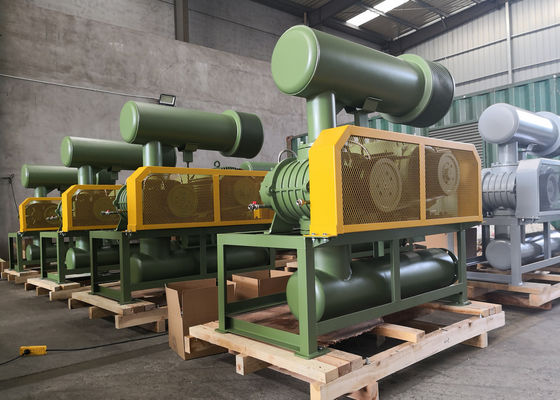 چدن آهن 80KPA 0.8 Bar Roots Rotary Lobe Blower Capacity 31.89-50.67m3/min