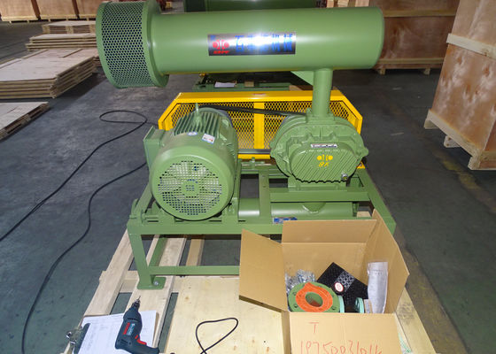 11kw 5.1m3/Min 60kpa Roots Rotary Lobe Blower 1750 دور در دقیقه Dn65 3 "ظرفیت کوچک
