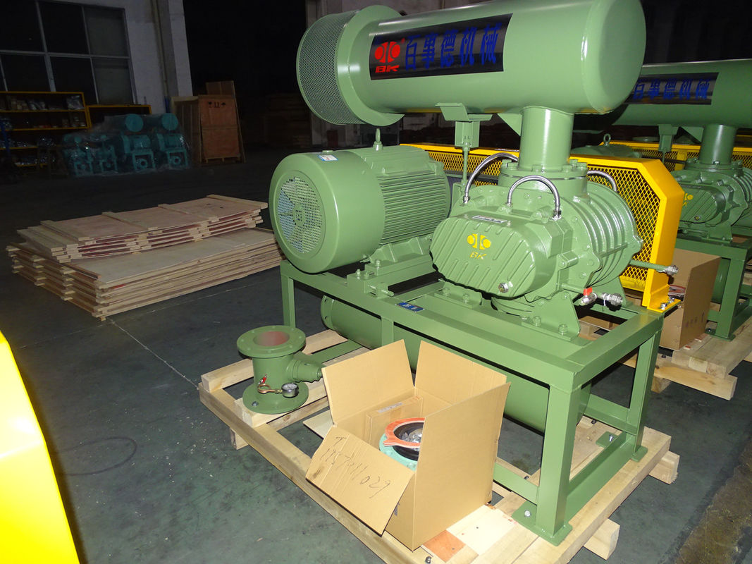 100 Kpa 20m3/Min 6 "55 Kw چدن Mini Roots Blower Three Lobe