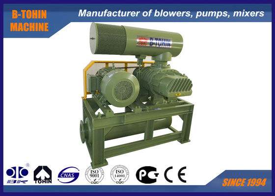 فشار 80 Kpa Heavy Duty Continuous Three Lobe Roots Vlower Blower