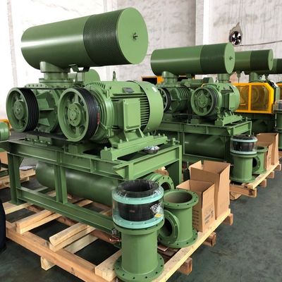 فشار تخلیه 80 Kpa ریشه دمنده هوا چدن 3 لوب روتاری 40m3/min
