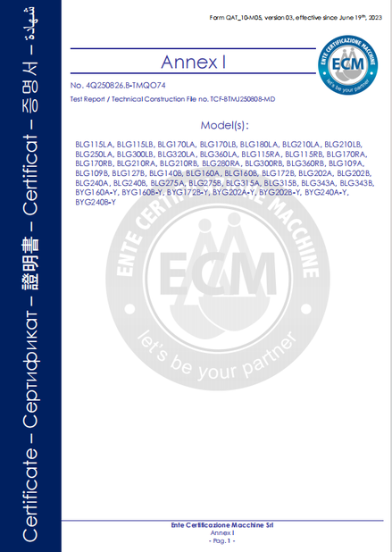 چین B-Tohin Machine (Jiangsu) Co., Ltd. گواهینامه ها